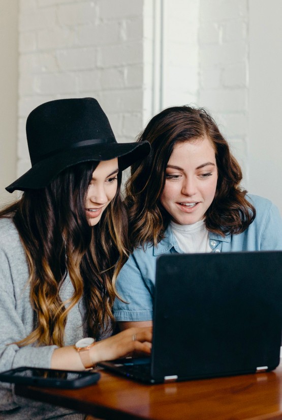 Students Using A Laptop